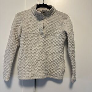 Avalanche Cream Quilted Sweatshirt